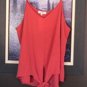 NWT Umgee coral top w/adjustable spaghetti straps